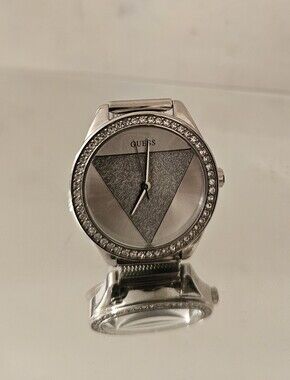 GUESS Tri Glitz  Silver-tone Crystal Accent Women's Watch